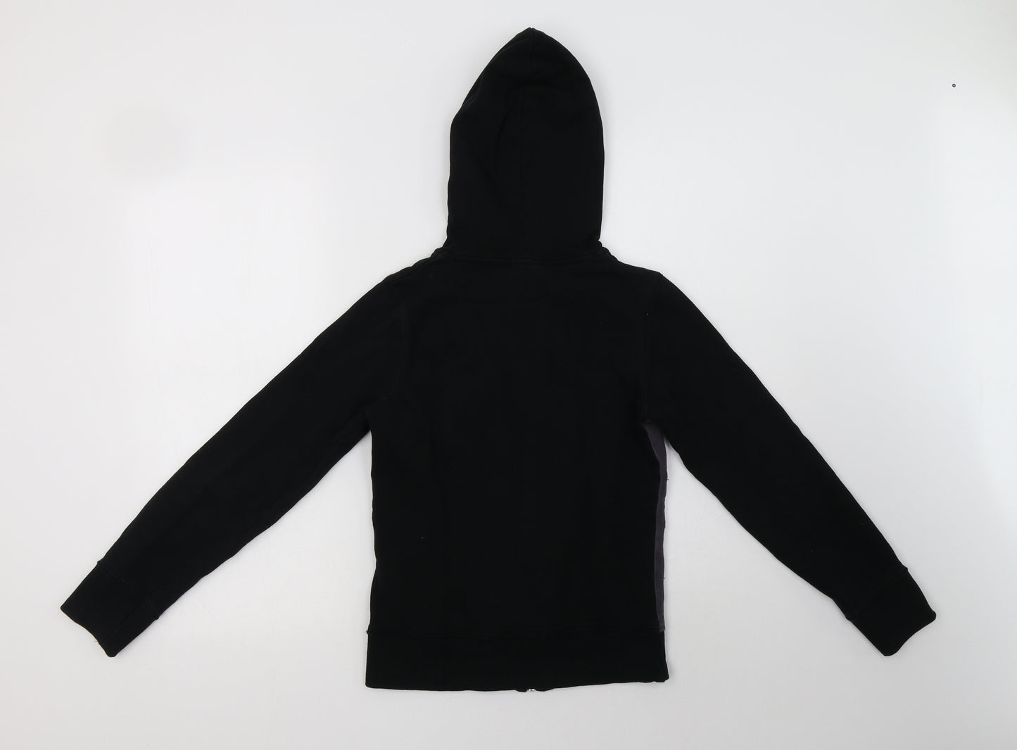 Pineapple Womens Black  Cotton Full Zip Hoodie Size 6  Zip