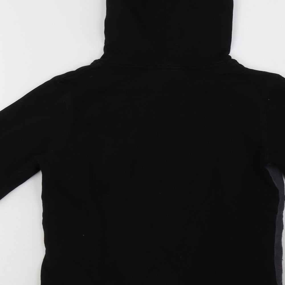 Pineapple Womens Black  Cotton Full Zip Hoodie Size 6  Zip
