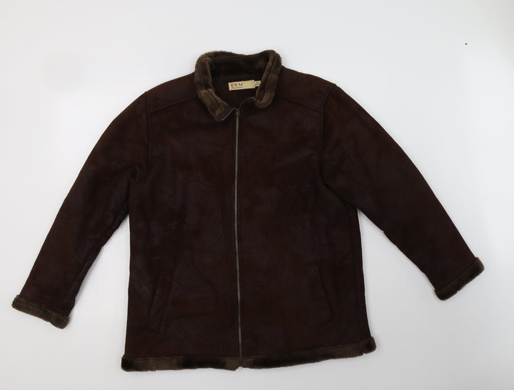 EWM Womens Brown Paisley  Jacket  Size M  Zip
