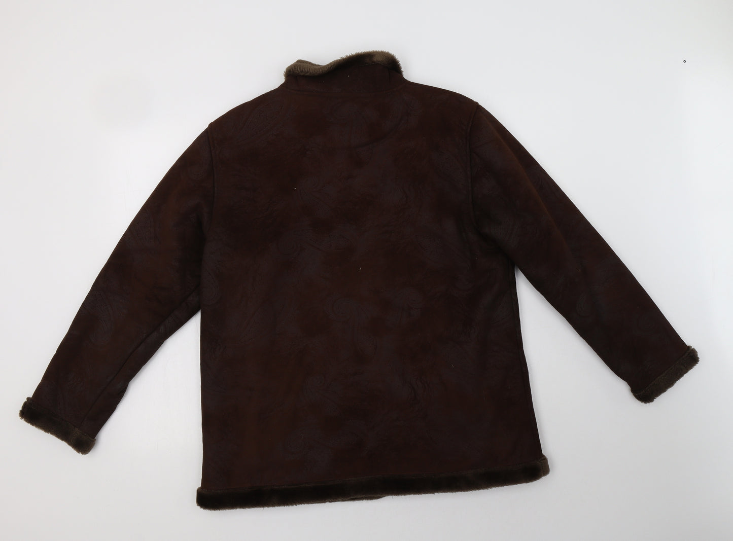 EWM Womens Brown Paisley  Jacket  Size M  Zip