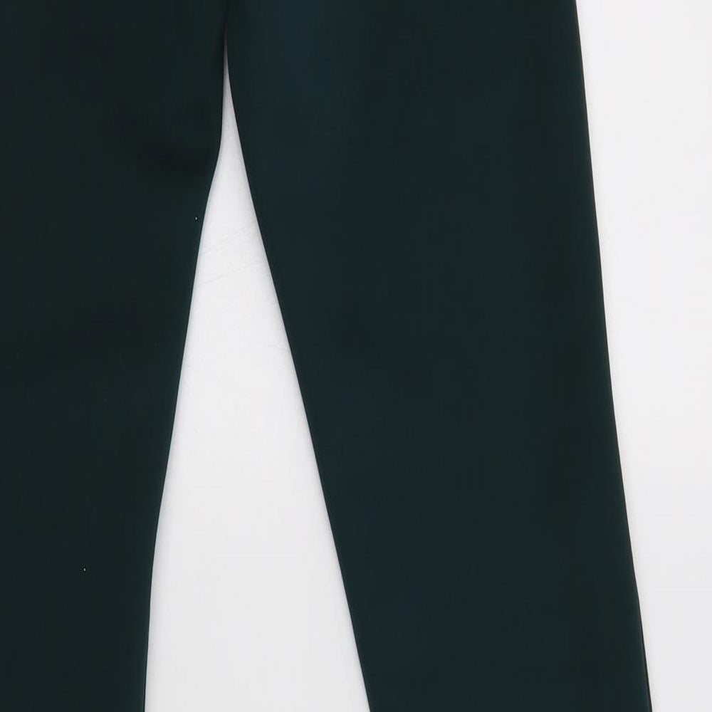 Pink Boom Womens Green  Polyester Jegging Trousers Size S L30 in Regular Button