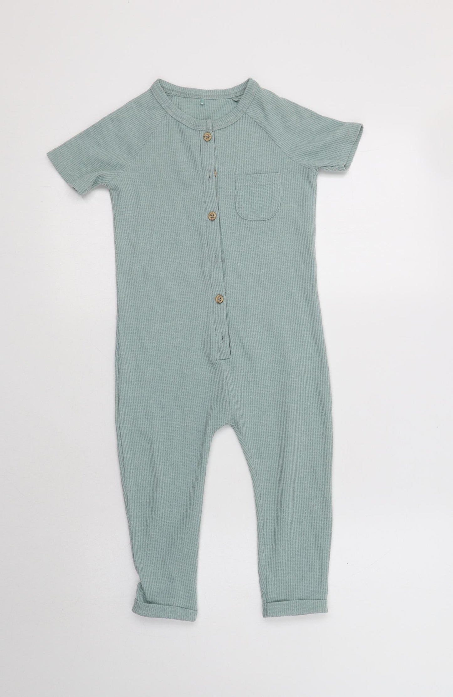 George Girls Green  Polyester  Bodysuit Size 2-3 Years  Button