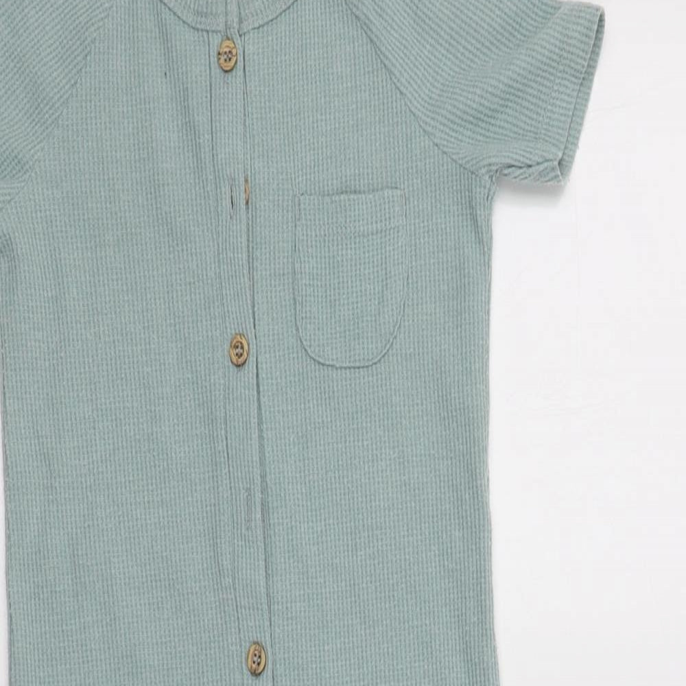 George Girls Green  Polyester  Bodysuit Size 2-3 Years  Button