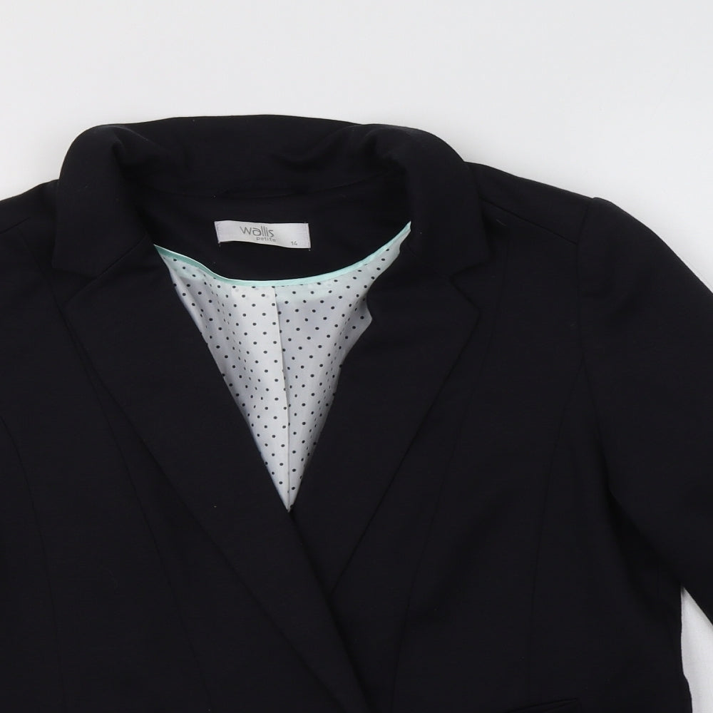 Wallis Womens Black   Jacket Blazer Size 14