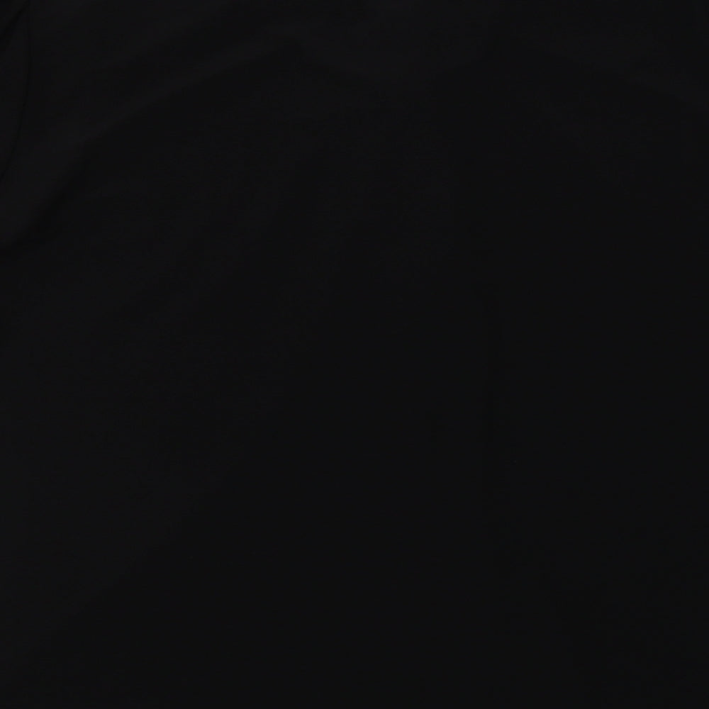 Wallis Womens Black  Polyester Basic Blouse Size M V-Neck
