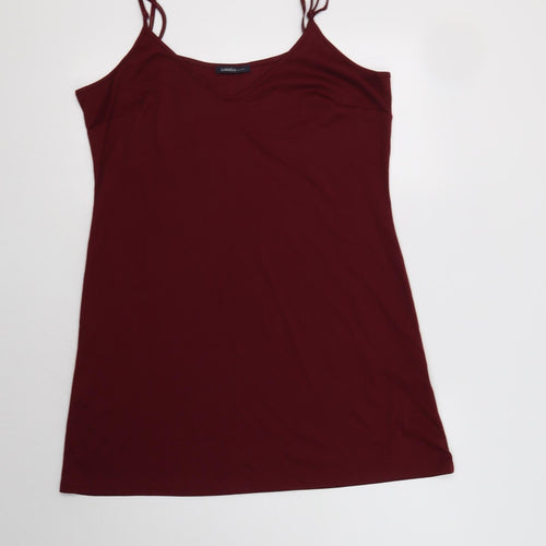 M*S Womens Purple  Polyester Camisole Tank Size 16 V-Neck