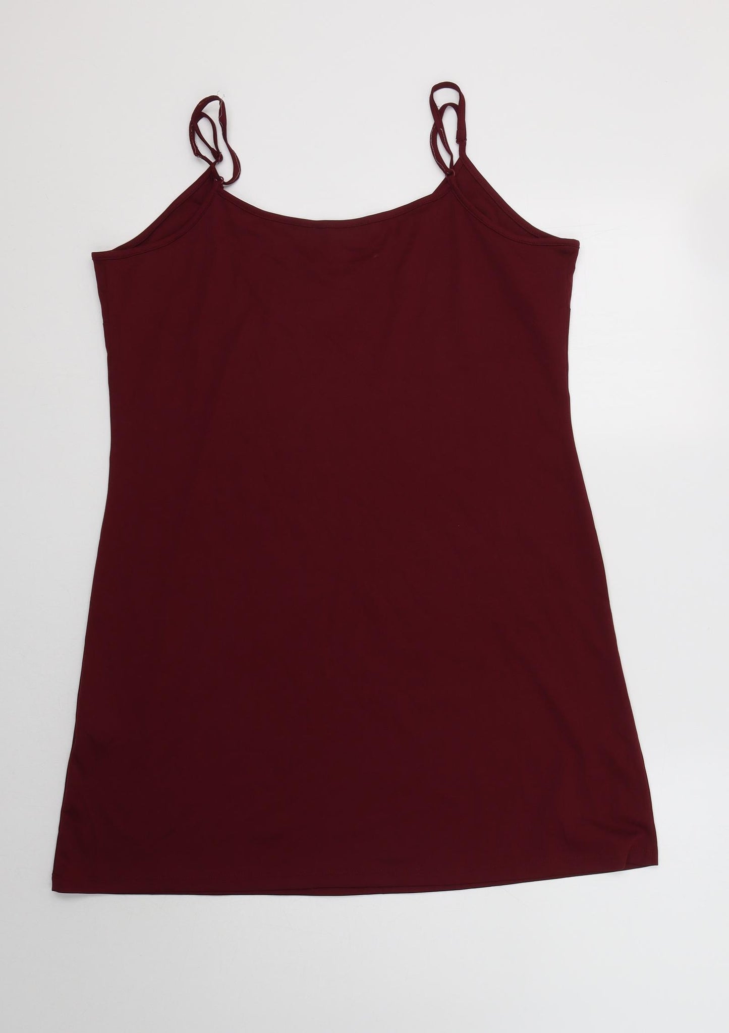 M*S Womens Purple  Polyester Camisole Tank Size 16 V-Neck