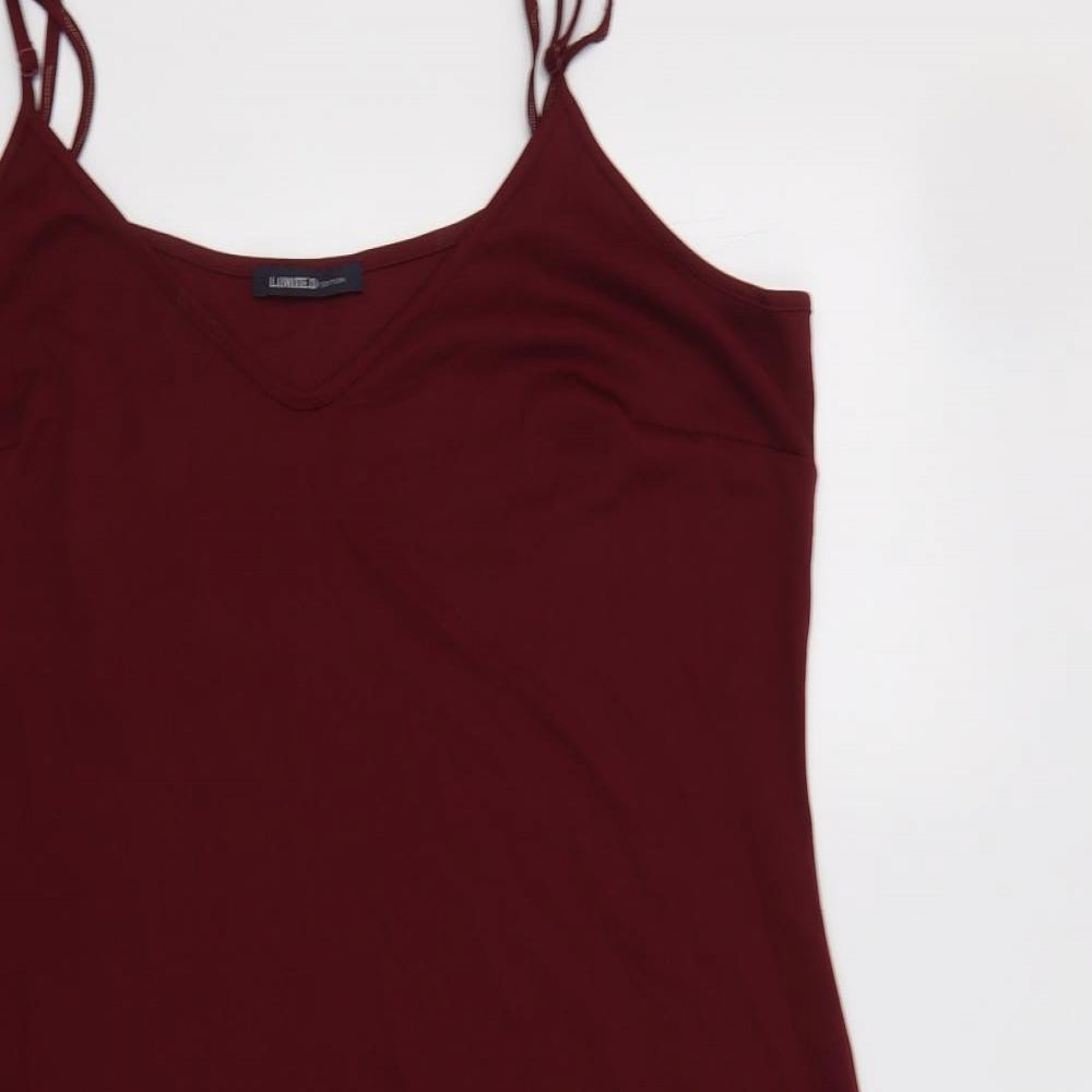 M*S Womens Purple  Polyester Camisole Tank Size 16 V-Neck