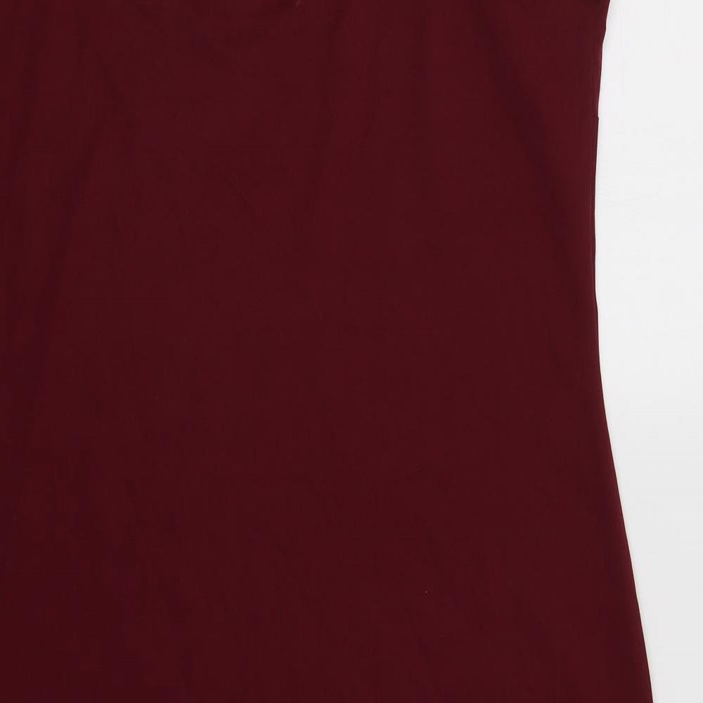 M*S Womens Purple  Polyester Camisole Tank Size 16 V-Neck