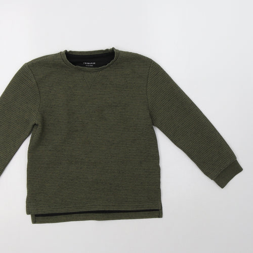 Primark Boys Green   Pullover Sweatshirt Size 6-7 Years