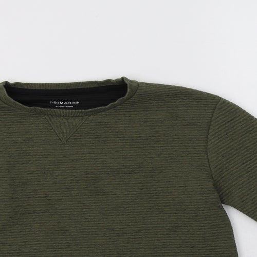 Primark Boys Green   Pullover Sweatshirt Size 6-7 Years