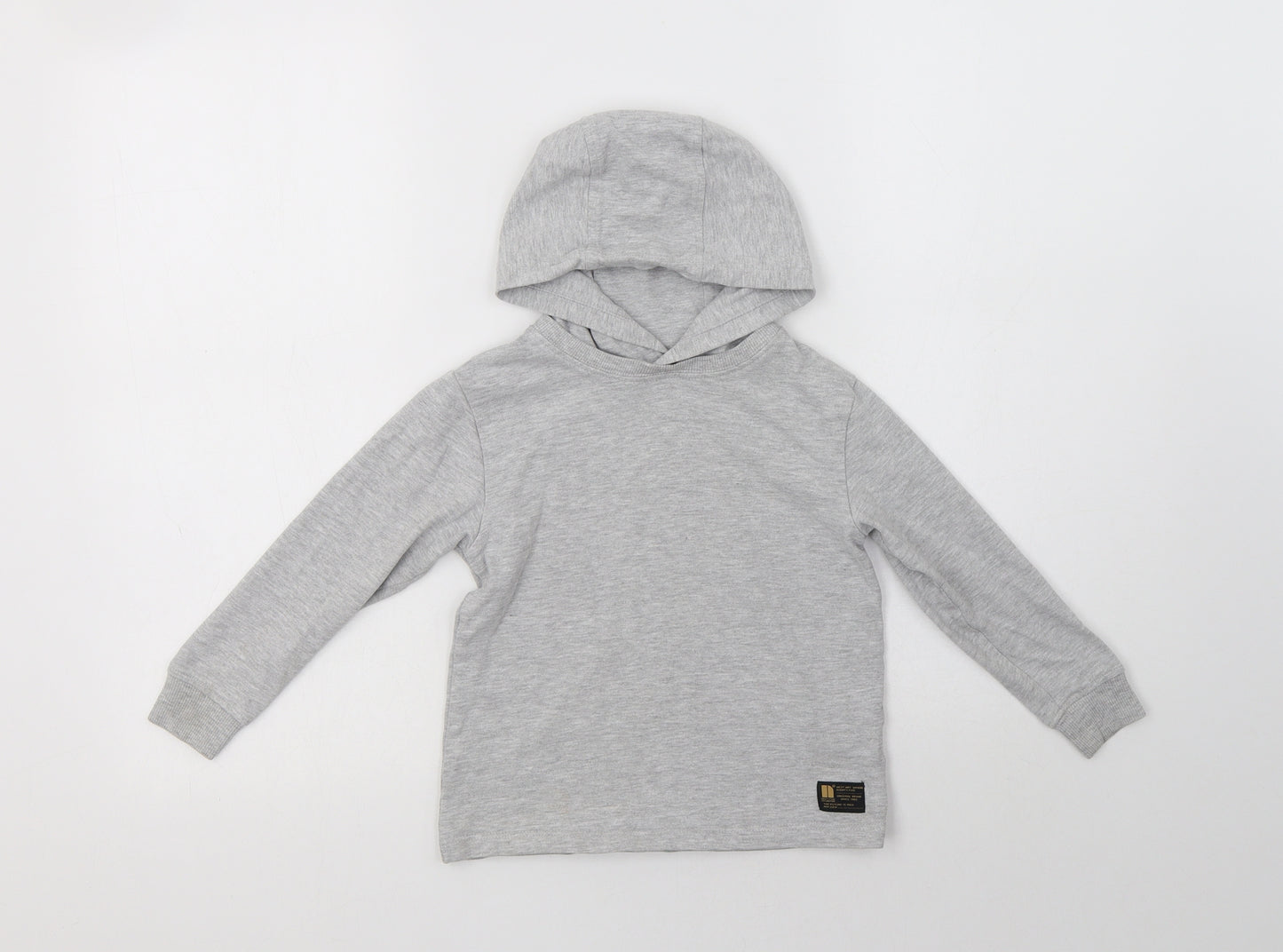 NEXT Boys Grey  Cotton Pullover Hoodie Size 5 Years