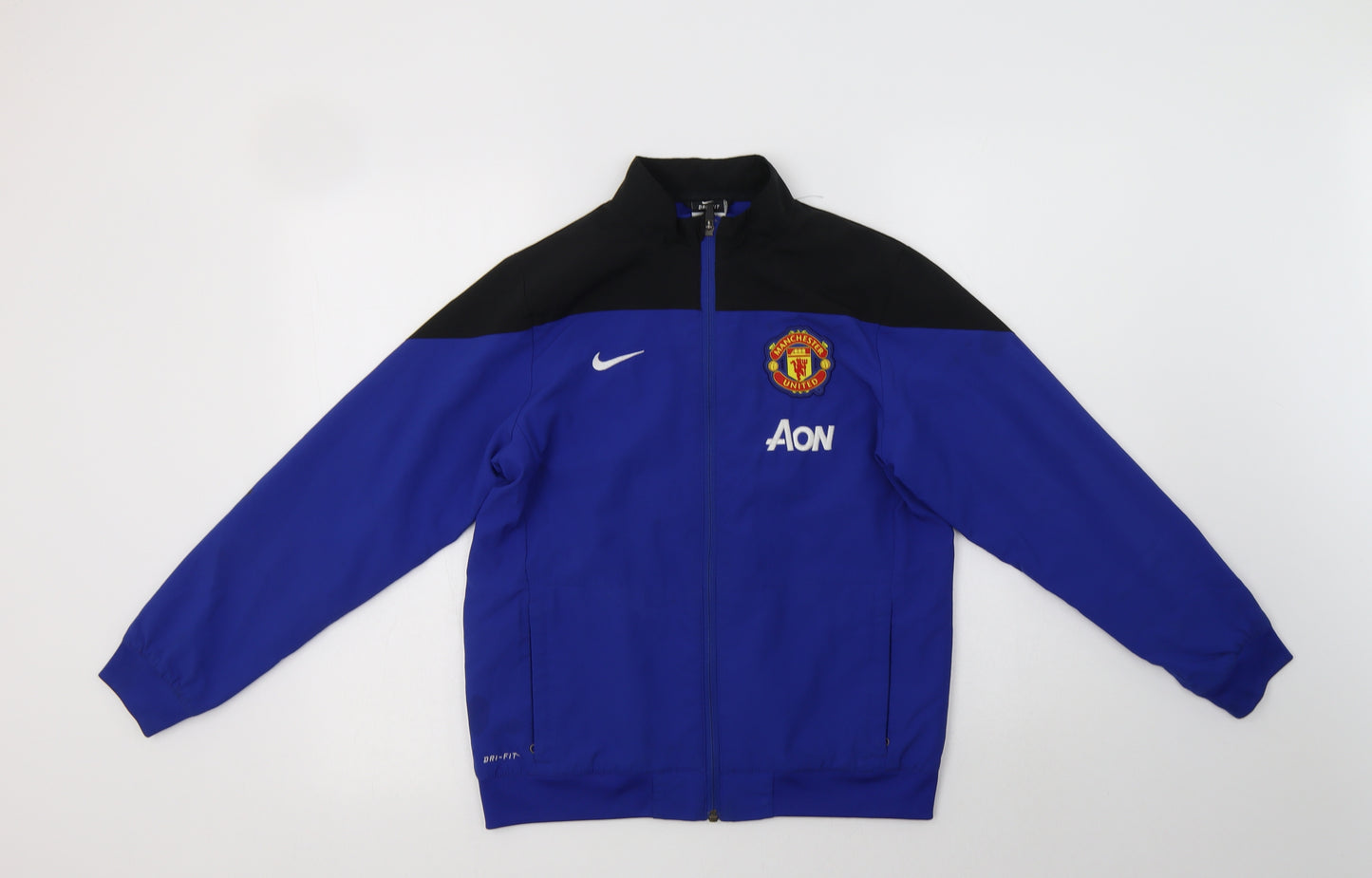 Nike Boys Blue   Basic Jacket Jacket Size 10-11 Years  Zip - Manchester United