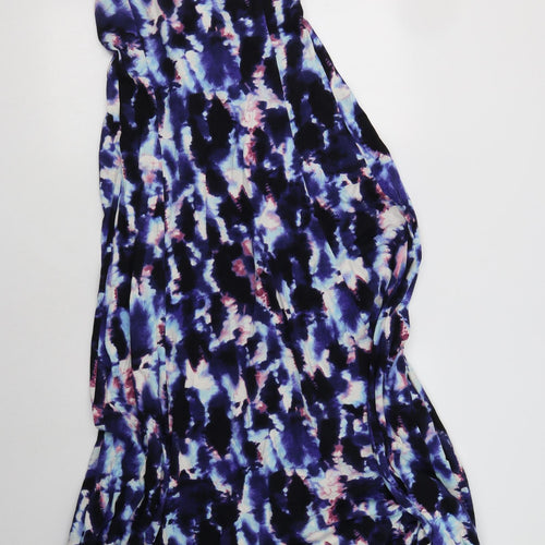 Firetrap Womens Blue Geometric Cotton Maxi  Size S  Halter