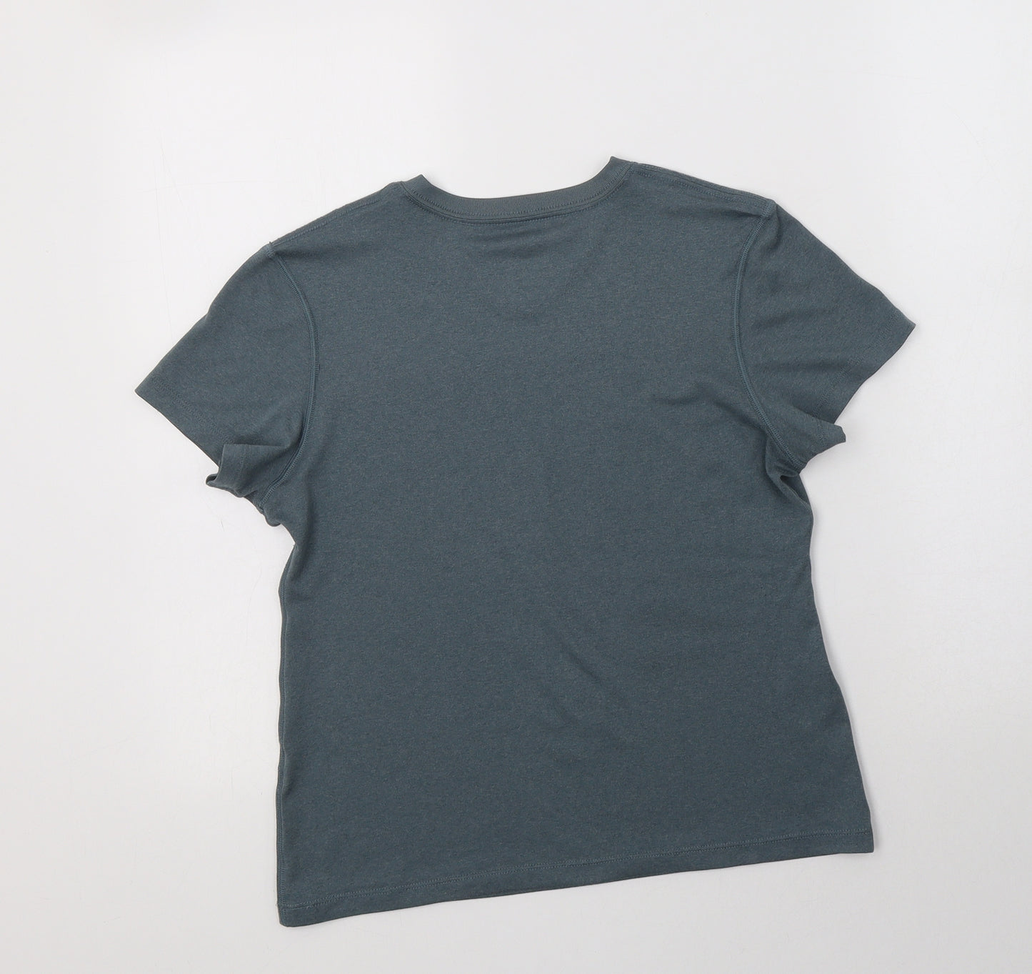 Nike Girls Grey   Basic T-Shirt Size 12-13 Years V-Neck