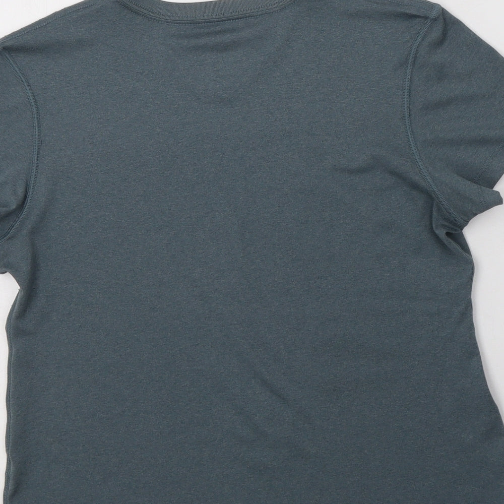 Nike Girls Grey   Basic T-Shirt Size 12-13 Years V-Neck