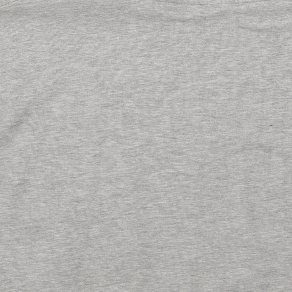 TU Womens Grey Geometric Cotton Pullover Sweatshirt Size 14