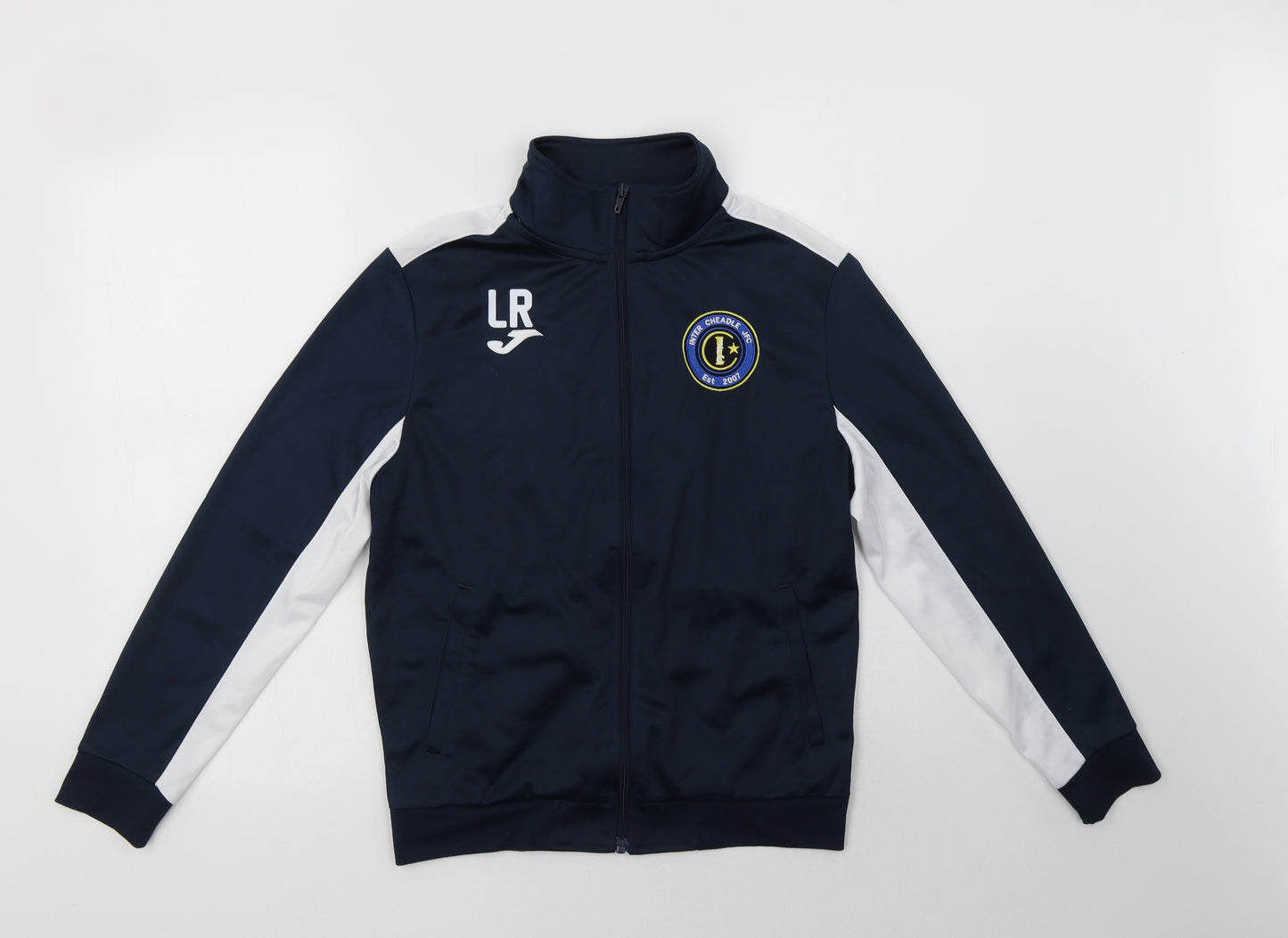 Joma Boys Blue Colourblock  Basic Jacket Jacket Size 14 Years  Zip - Inter Cheadle JFC