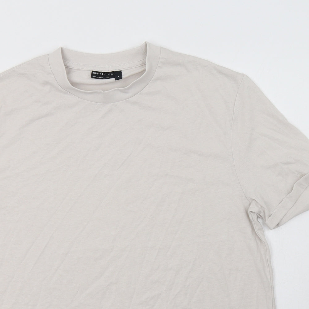 ASOS Mens Beige  Cotton  T-Shirt Size M Crew Neck