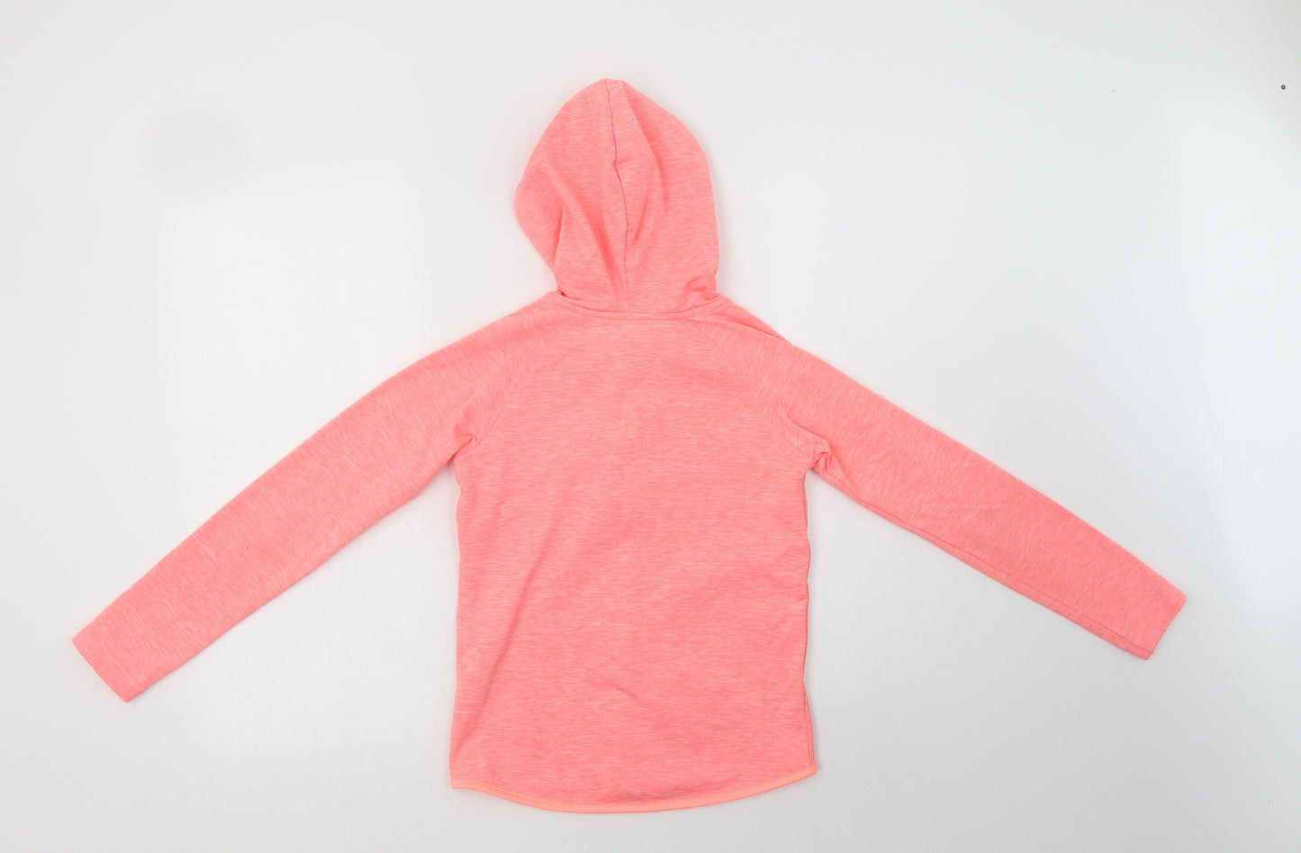 Matalan Girls Pink  Polyester Full Zip Hoodie Size 8-9 Years  Zip