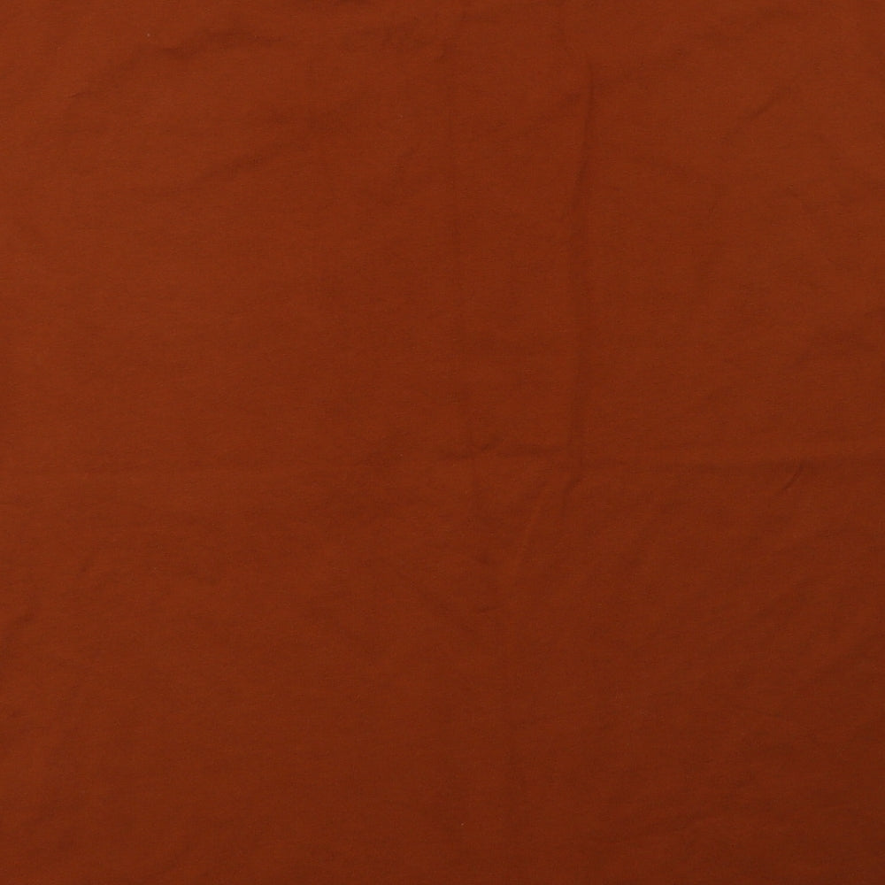 Uniq Mens Brown  Cotton  T-Shirt Size M Crew Neck