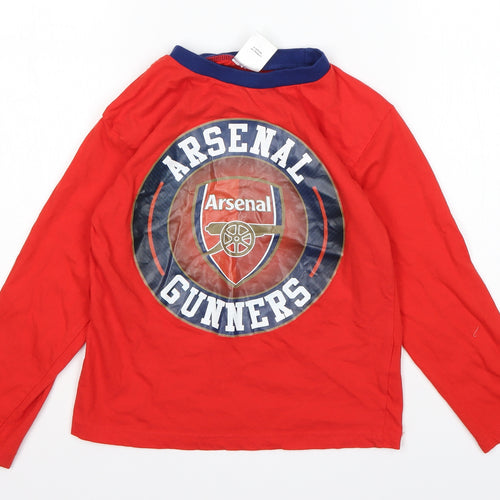 Arsenal Boys Red  Cotton  Pyjama Top Size 7-8 Years   - Arsenal