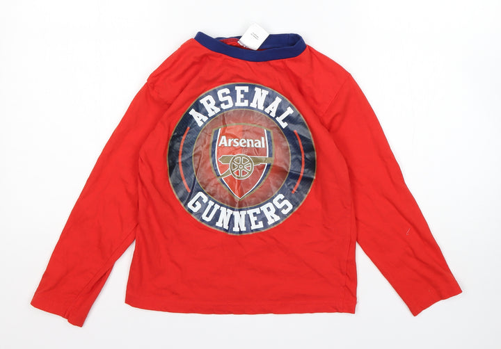 Arsenal Boys Red  Cotton  Pyjama Top Size 7-8 Years   - Arsenal