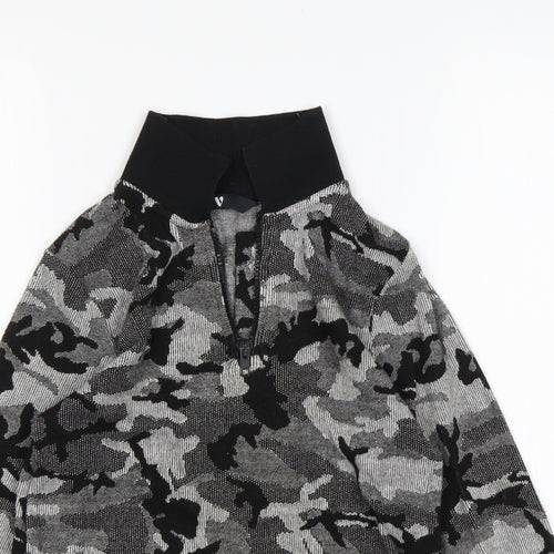 Very Boys Multicoloured Camouflage Viscose Pullover Sweatshirt Size 7 Years