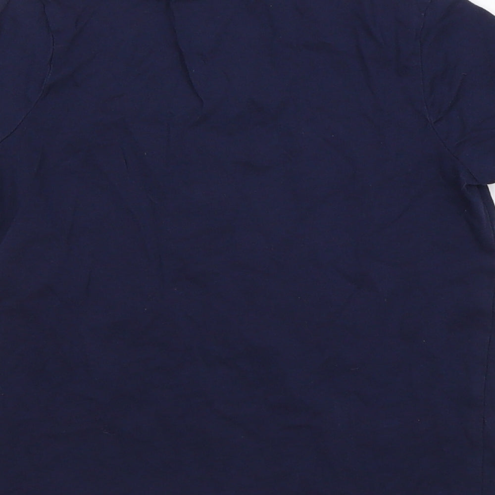 George Boys Blue  Cotton Basic T-Shirt Size 3-4 Years Round Neck  - Dinosaur print