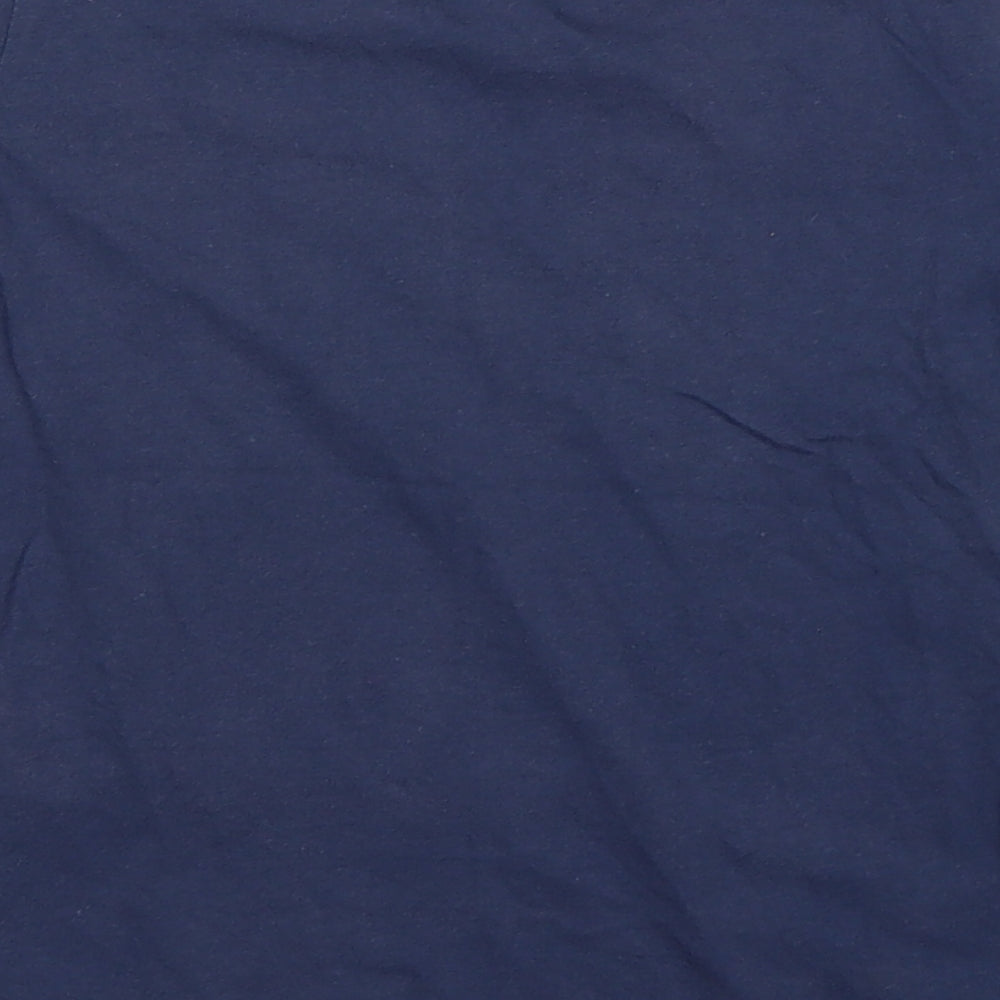 B Collection Boys Blue  Cotton Basic T-Shirt Size 6 Years Round Neck
