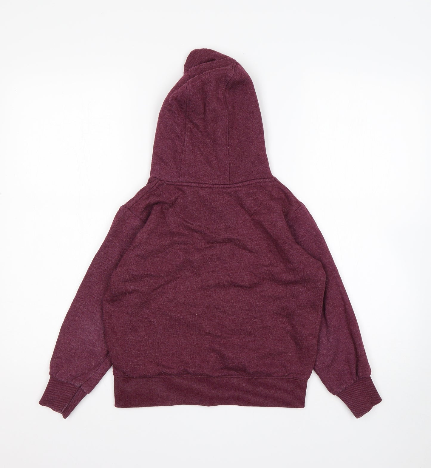 SoulCal&Co Boys Purple  Cotton Pullover Hoodie Size 9-10 Years