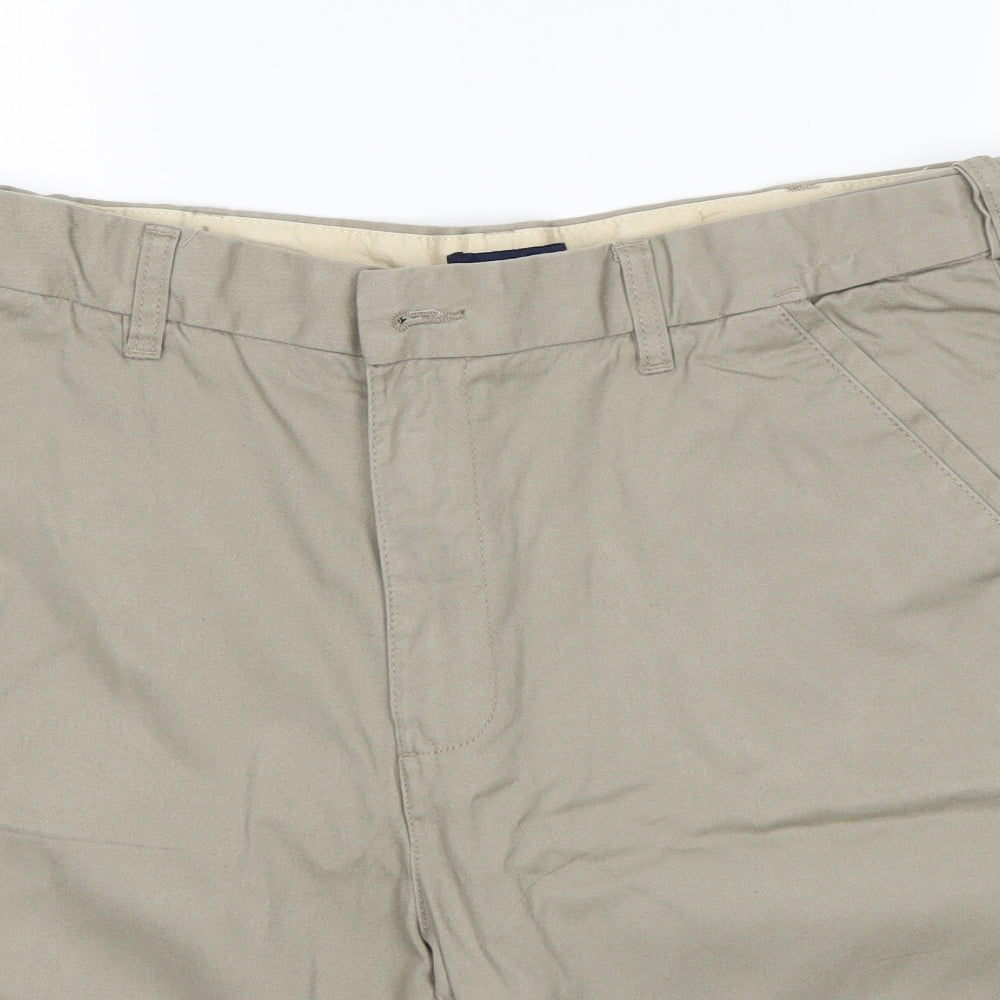 Lincoln Mens Beige  Cotton Chino Shorts Size 36 L11 in Regular