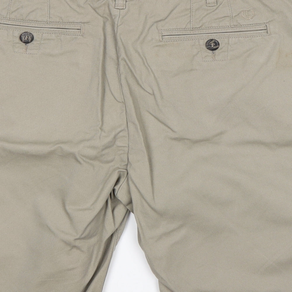 Lincoln Mens Beige  Cotton Chino Shorts Size 36 L11 in Regular