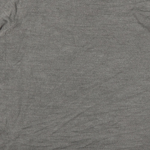 Primark Womens Grey Round Neck  Acrylic Pullover Jumper Size L