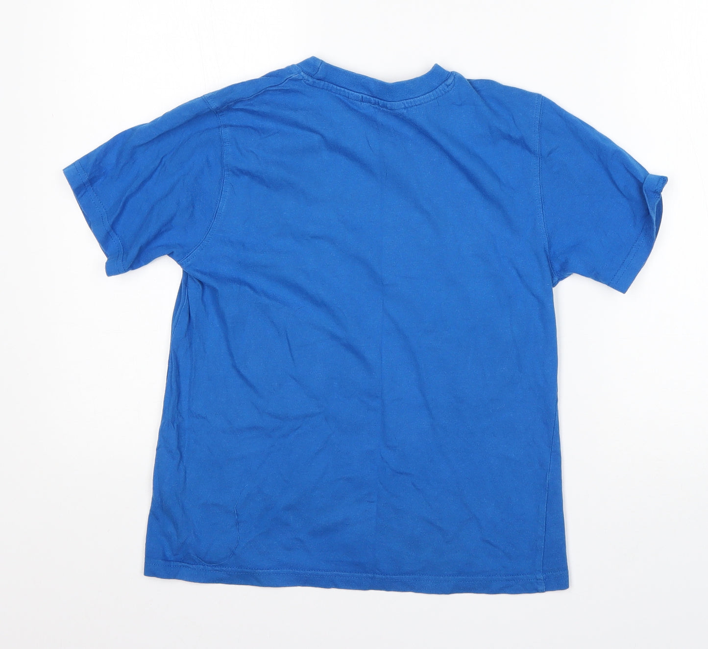 McKenzie Boys Blue  Cotton Basic T-Shirt Size 7-8 Years Round Neck