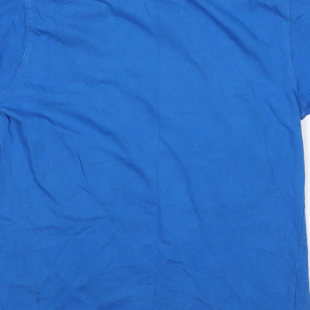 McKenzie Boys Blue  Cotton Basic T-Shirt Size 7-8 Years Round Neck