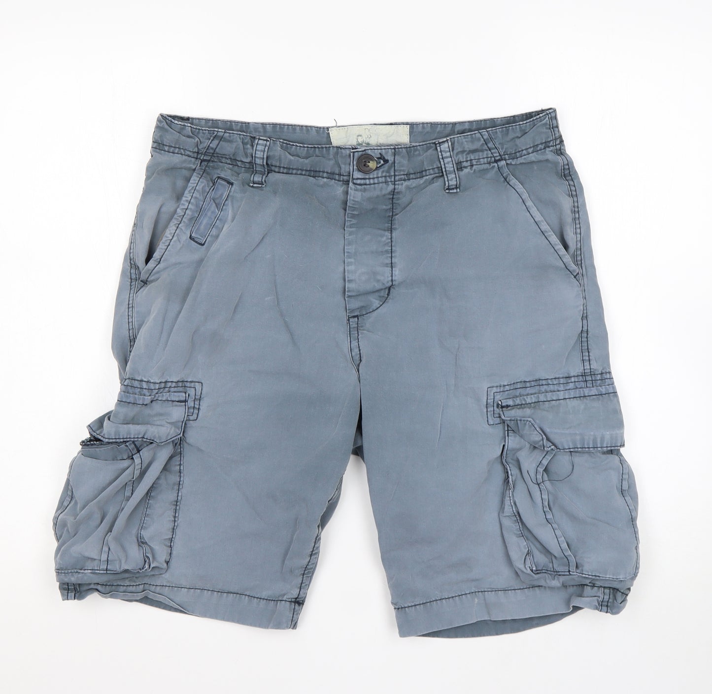 NEXT Mens Grey   Cargo Shorts Size 34 L10 in Regular
