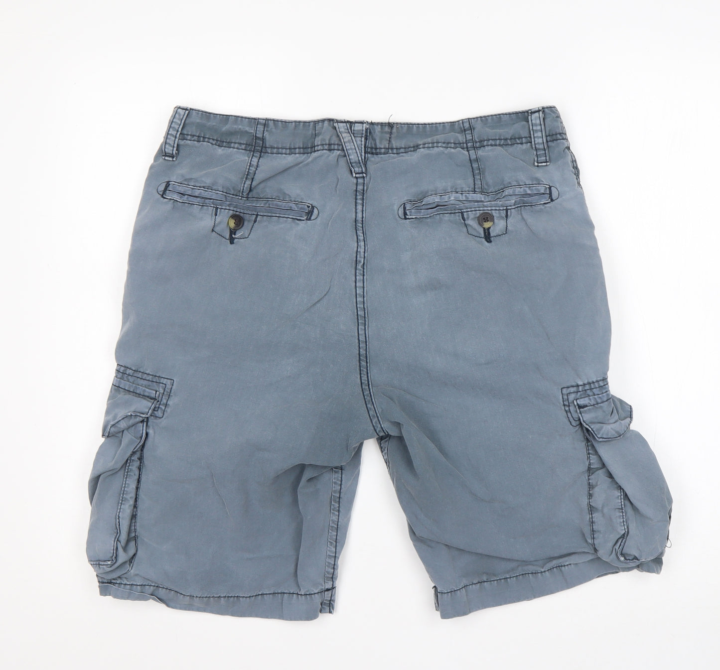 NEXT Mens Grey   Cargo Shorts Size 34 L10 in Regular