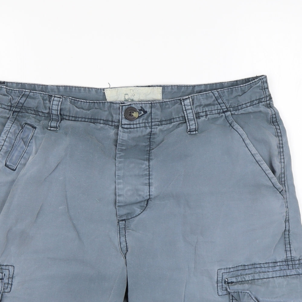 NEXT Mens Grey   Cargo Shorts Size 34 L10 in Regular