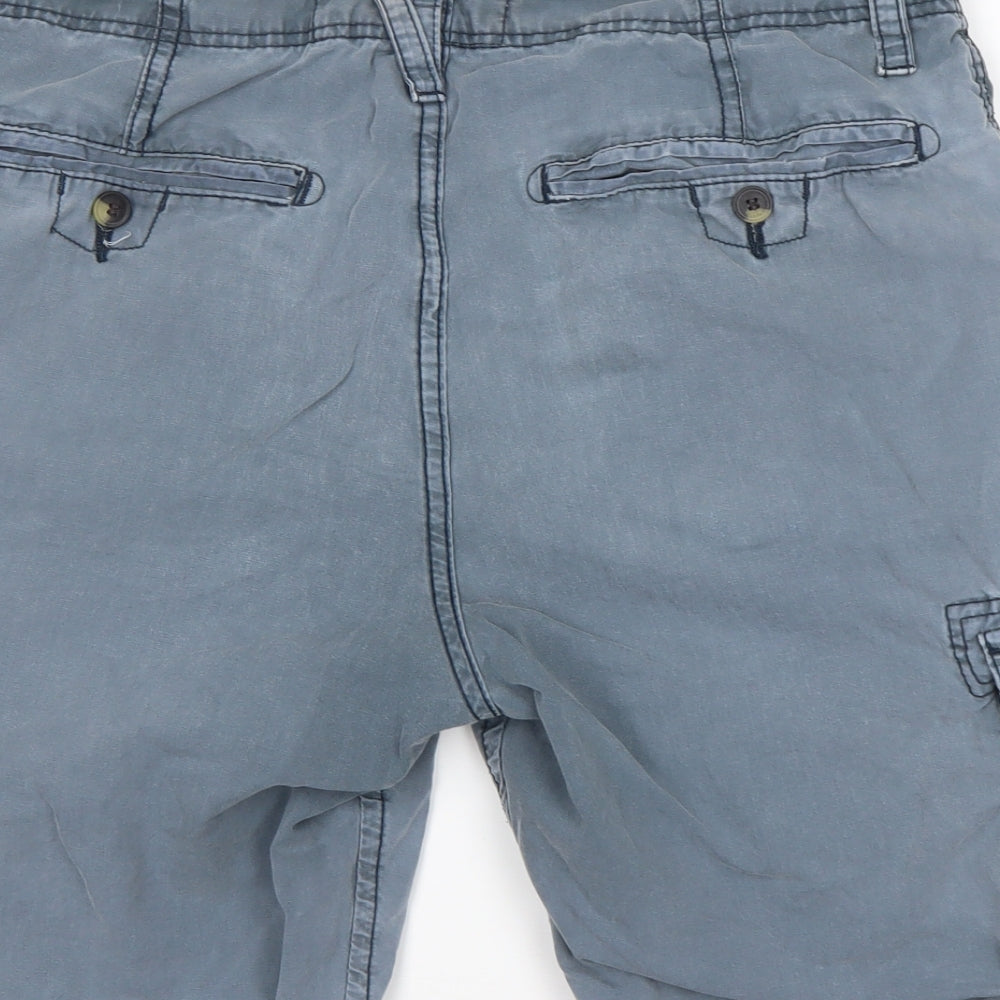 NEXT Mens Grey   Cargo Shorts Size 34 L10 in Regular