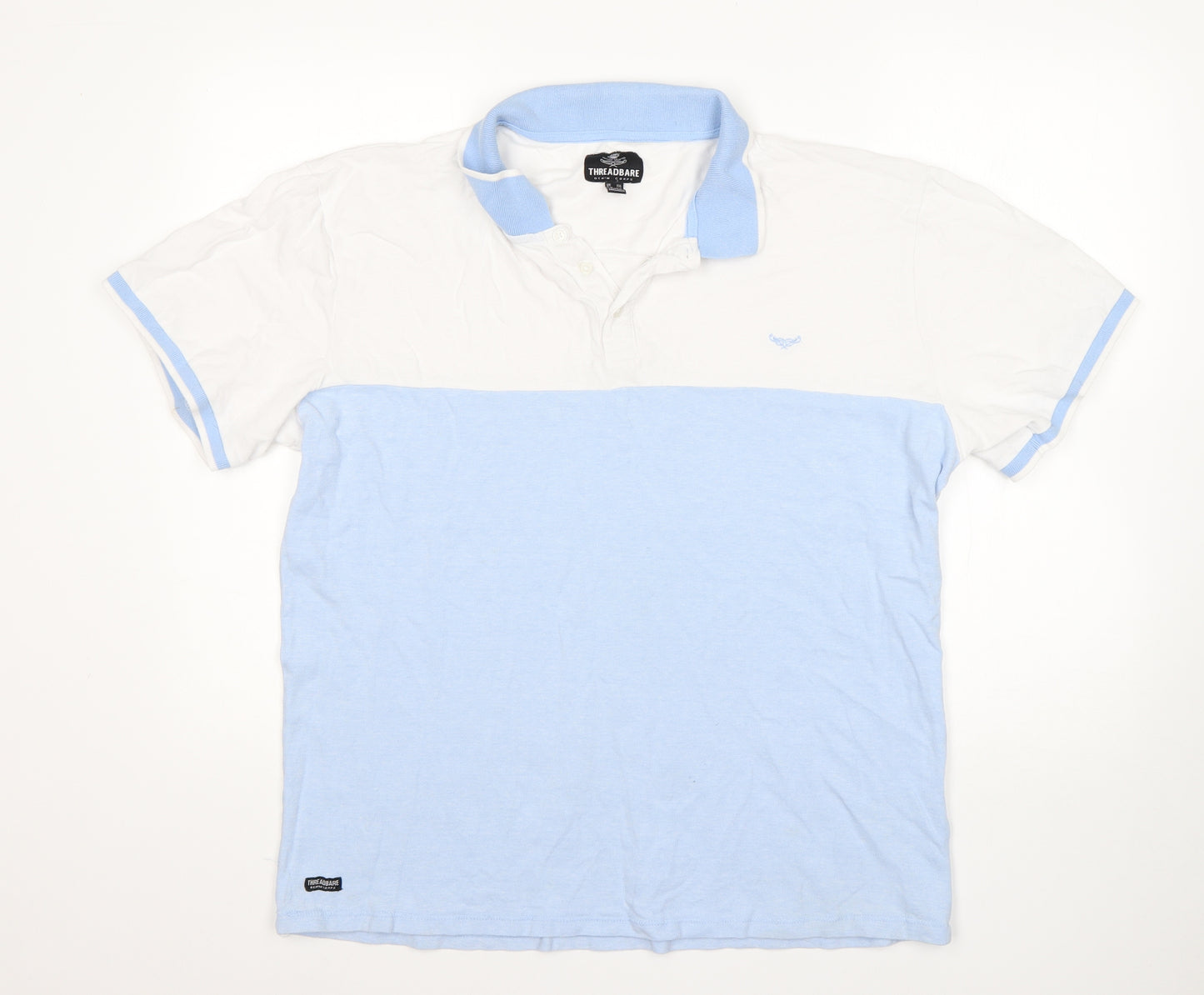 Threadbare Mens Multicoloured  Cotton  Polo Size 2XL Collared
