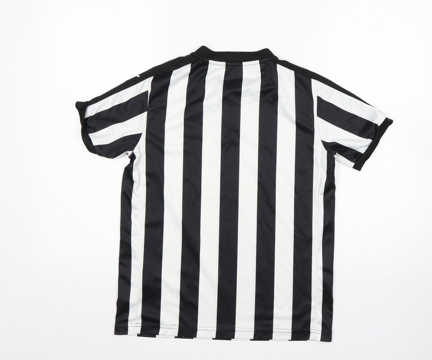 PUMA Boys Multicoloured Striped Polyester Basic T-Shirt Size 11-12 Years Round Neck  - Newcastle United