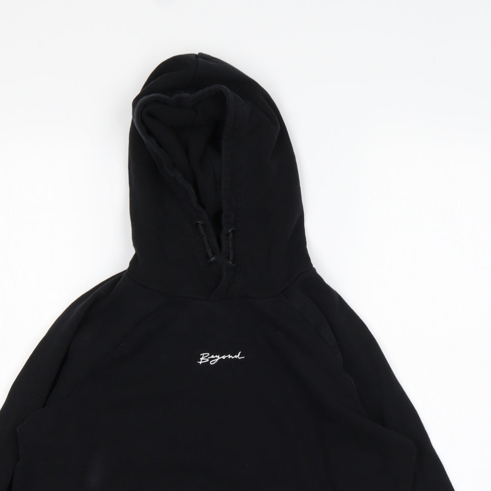 George Boys Black  Cotton Pullover Hoodie Size 12-13 Years