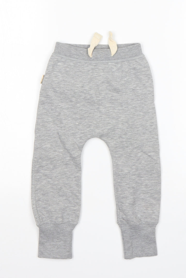 Spoilt Boys Grey Cotton Sweatpants Trousers Size 3-6 Months