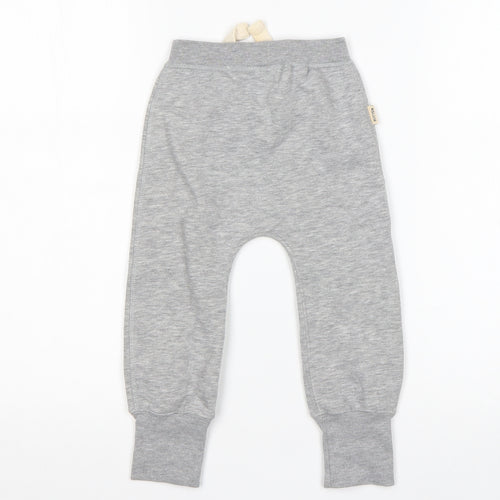 Spoilt Boys Grey  Cotton Sweatpants Trousers Size 3-6 Months