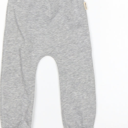 Spoilt Boys Grey  Cotton Sweatpants Trousers Size 3-6 Months