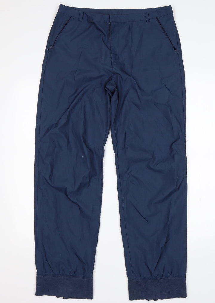 Gap Womens Black  Polyurethane Jogger Trousers Size 10 L30 in Regular