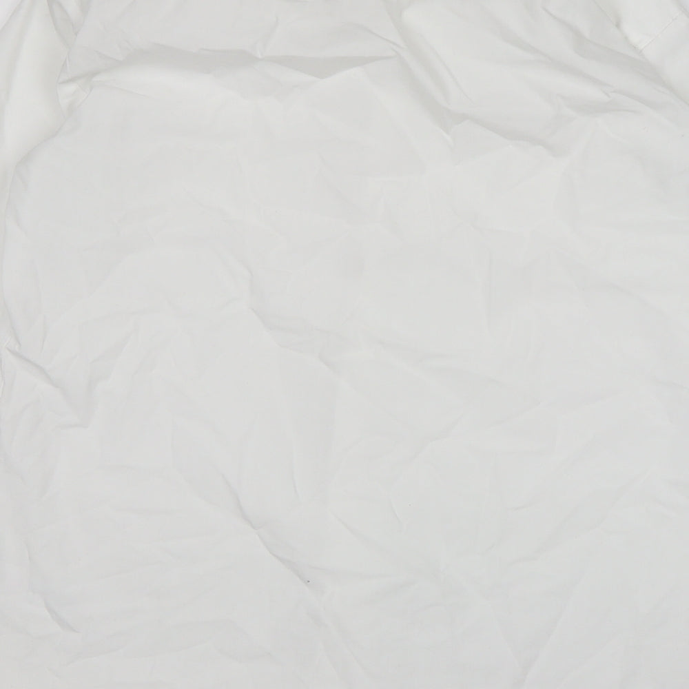 George Boys White  Polyester Basic Button-Up Size 15-16 Years Collared