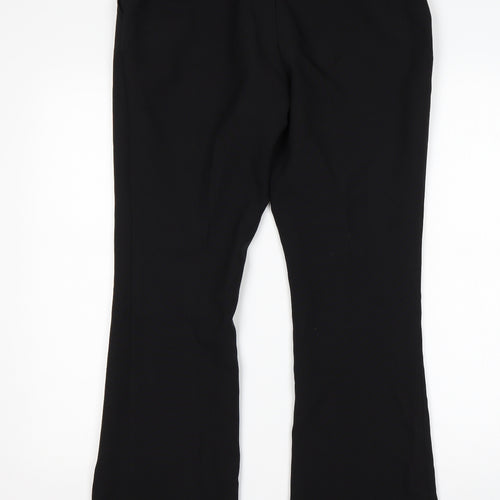 Primark Womens Black  Polyester Trousers  Size 10 L30 in Regular
