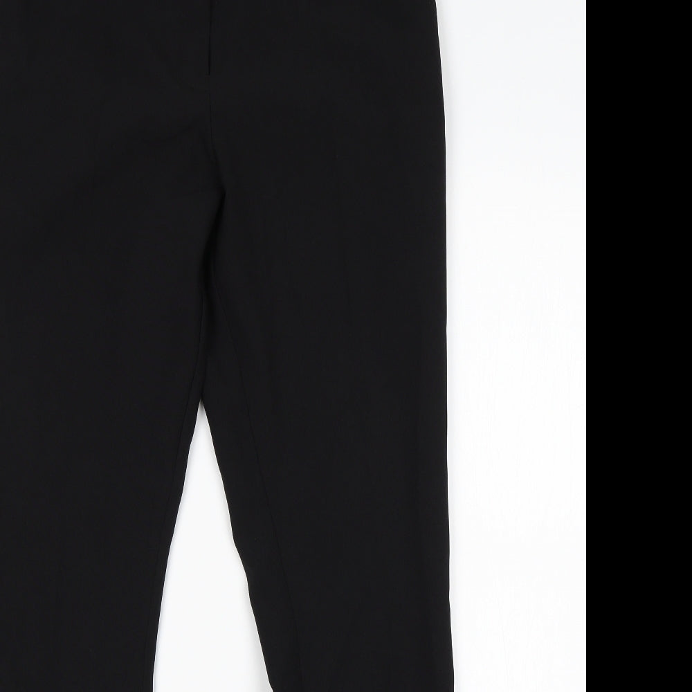 Primark Womens Black  Polyester Trousers  Size 10 L30 in Regular